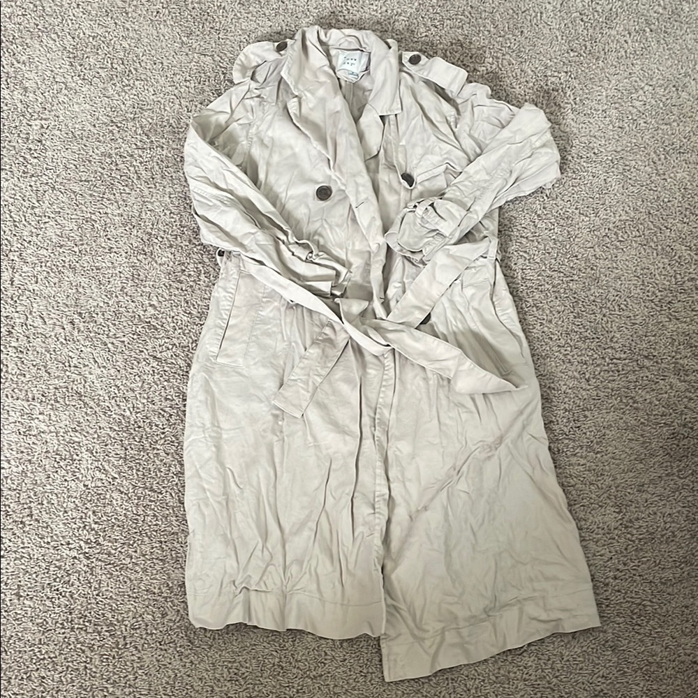 a new day Cream Trench Coat Classic Lightweight Design